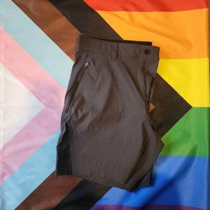 Eddie Bauer Horizon Guide Wander Shorts 38 - Mens Performance Stretch (Dark Grey